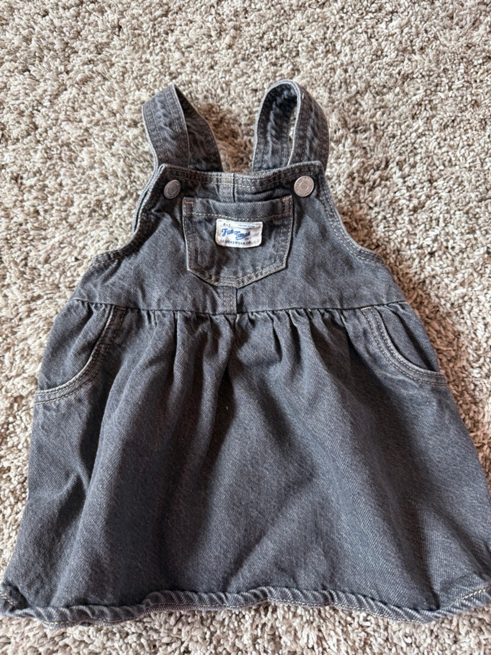 Carters 9M baby girl overall dress